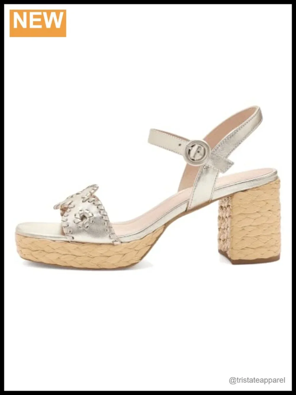 Laurin Platform Leather Sandal Buckle Ankle Strap Casual Open Toe